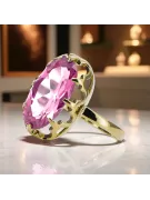 Anneau Style vintage Améthyste Or jaune 14 carats vrc253y